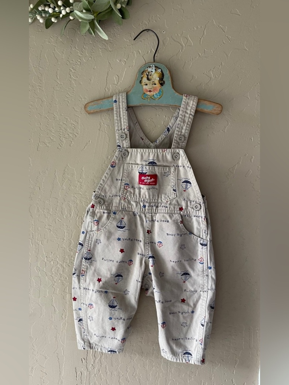 Vintage Oshkosh sailboat overalls
